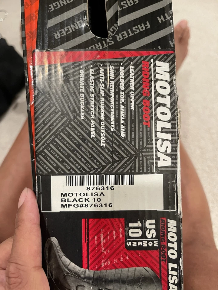 Bota de montar Speed and Strength Moto Lisa para mujer, negra, talla 10 para mujer Foto 2 de 4