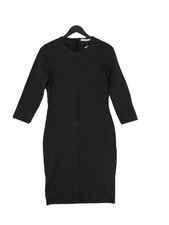Mango Bodycon Midi Dress S in Grey
