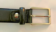 LEDERGÜRTEL SCHWARZ 135 CM NEU ECHT LEDER