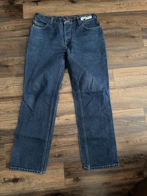 Carhartt Men's CAT2 Flame Resistant Work Pants Denim, 34x32 NFPA2112