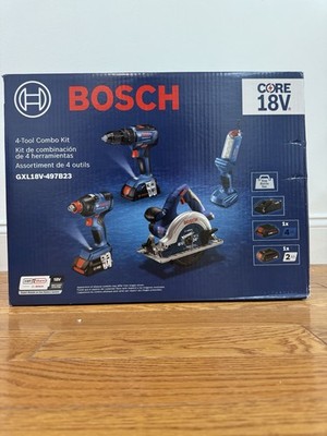BOSCH GXL18V-497B23 Combo Kit 4-Tool Drive Size 1/2'' 18V DC 802GC2
