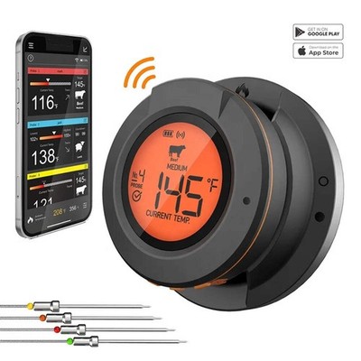 Wireless Meat Thermometer Digital Bluetooth Cooking Food Thermometer BBQ Grill O