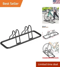 Compact Alloy Steel Bike Storage Stand - Adjustable for Various Wheel Sizes