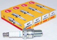 Set of 4 Genuine NGK 4677 BR9ECS Nickel Spark Plugs