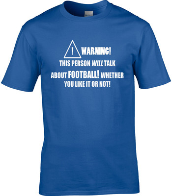 Football Mens T-Shirt Funny Hobby Statement  World Cup Special offer royal L