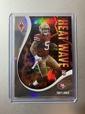 Trey Lance San Francisco 49ers Panini Phoenix NFL 2021 HEATWAVE ROOKIE PRIZM