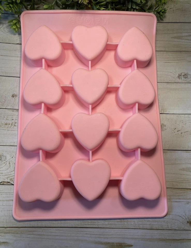 12 Cavity Victorian Heart Candy Mold-Mini Hearts Silicone Mold-Chocolate Mold - Image 3 of 4