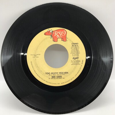 BEE GEES {Pop Disco 45} TOO MUCH HEAVEN / REST YOUR LOVE ON ME