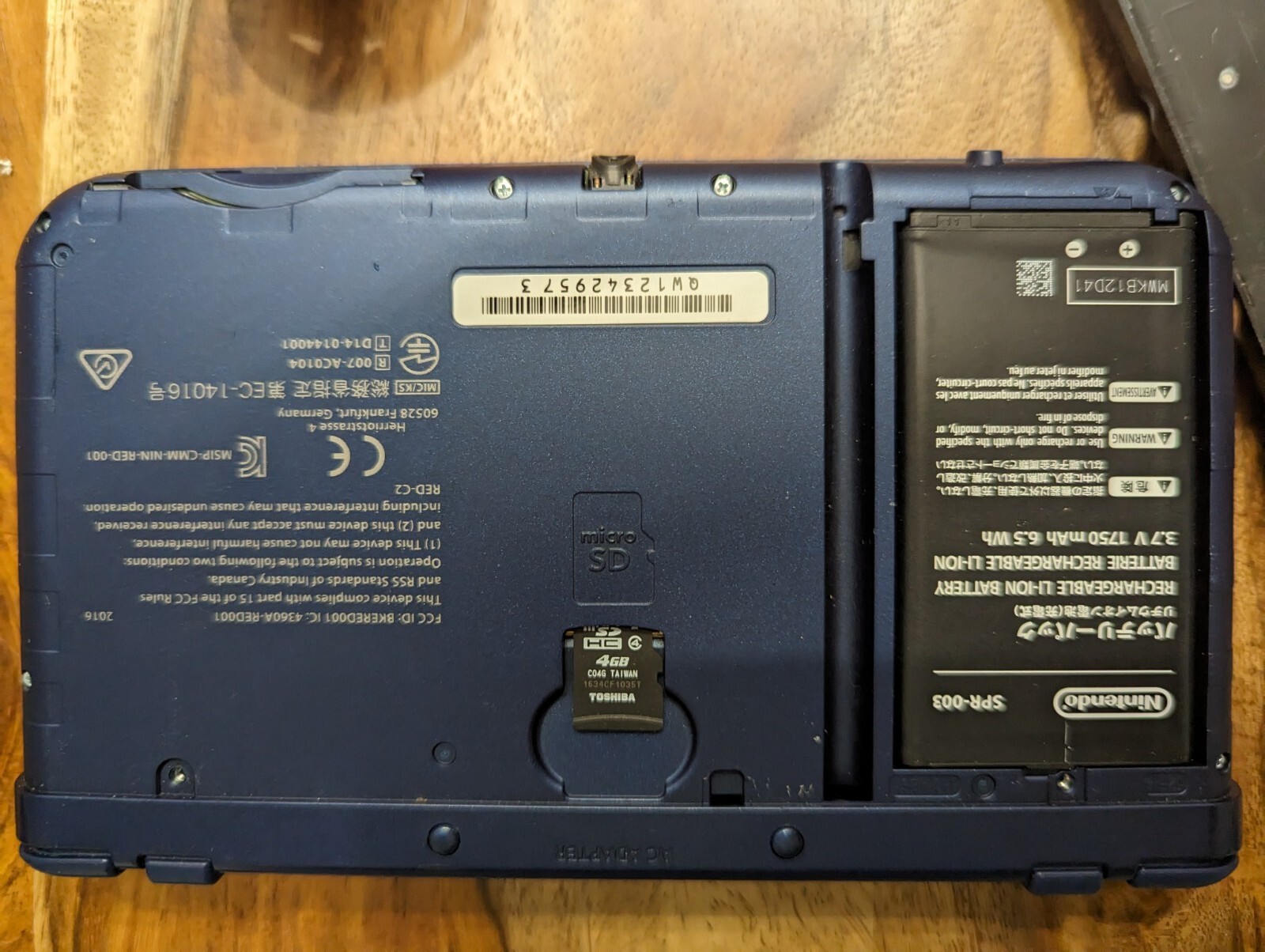 Nintendo New 3DS XL Galaxy Edition System w/Charger & 4gb SD Card