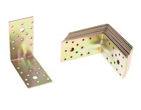 Aqbau® Schwerlast-Winkelverbinder Mit Sicke 100X100X55Mm Winkelverbinder 10Stk.