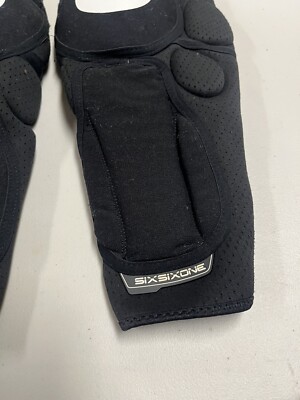 Genouillères SixSixOne Nitrous VTT/BMX – Taille Unique, Ajustables, Rigides