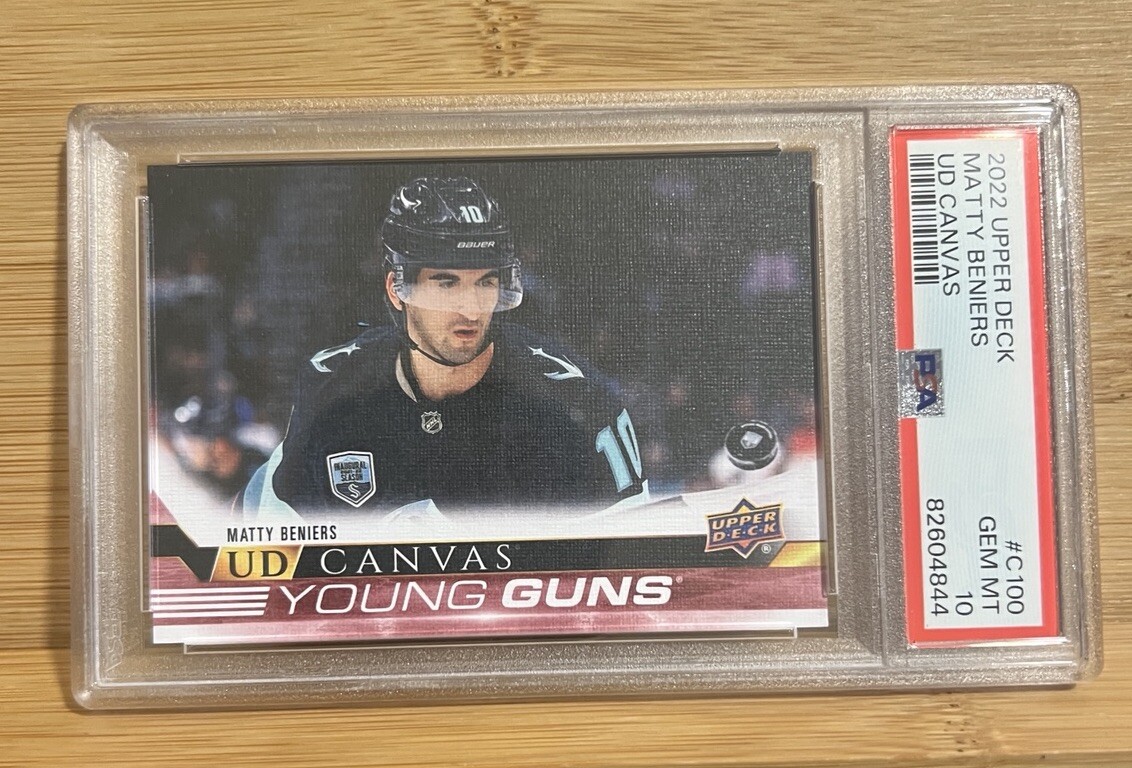 2022-23 Upper Deck Matty Beniers Young Guns Canvas Rookie C100 PSA 10 GEM MINT