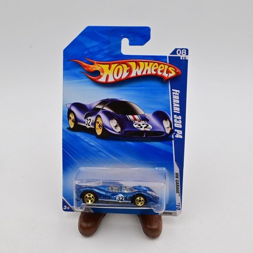 Hot Wheels Ferrari 330 P4 blau Die-Cast Modell HW Garage Serie Maßstab 1:64 Auto