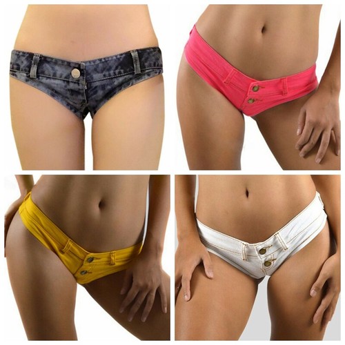 Women Mini Denim Hot Pants Gothic Punk 