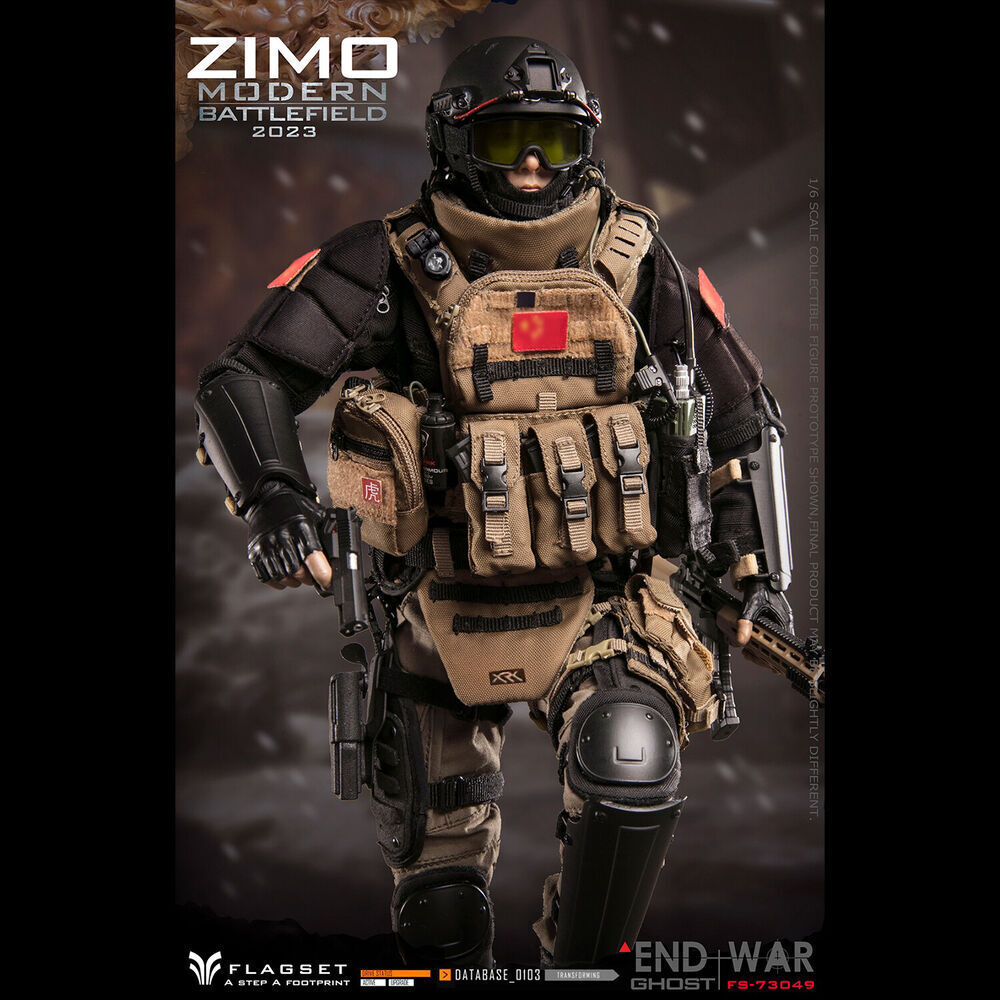 ミリタリー 1/6Modern Battlrfield End War Ghost Zimo FLAGSET FS-73049 1/6 Modern Battlefield End War Ghost Zimo Action