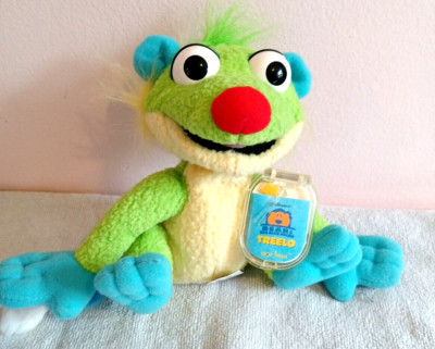 Vintage Bär im großen blauen Haus TREELO Mattel Star Bean Soft Beanie Spielzeug 90er
