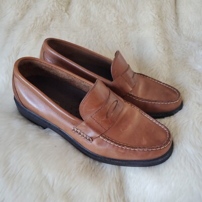 Rockport Genuine Handsewn Rocsports Light Brown Loafer Shoes  display picture 3