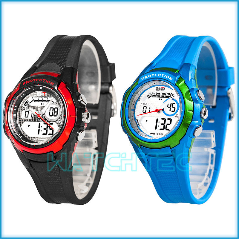 OCEANIC sports watch, for women and kids, multifunction, water resistant 100m