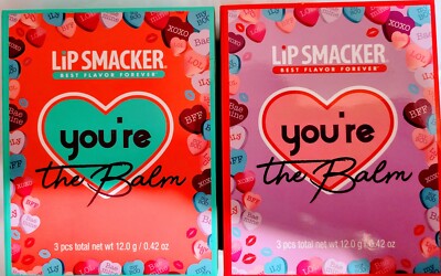 2 Packs Lip Smackers You re The Balm 3pk Valentines Lip Gift Set Valentine's Day