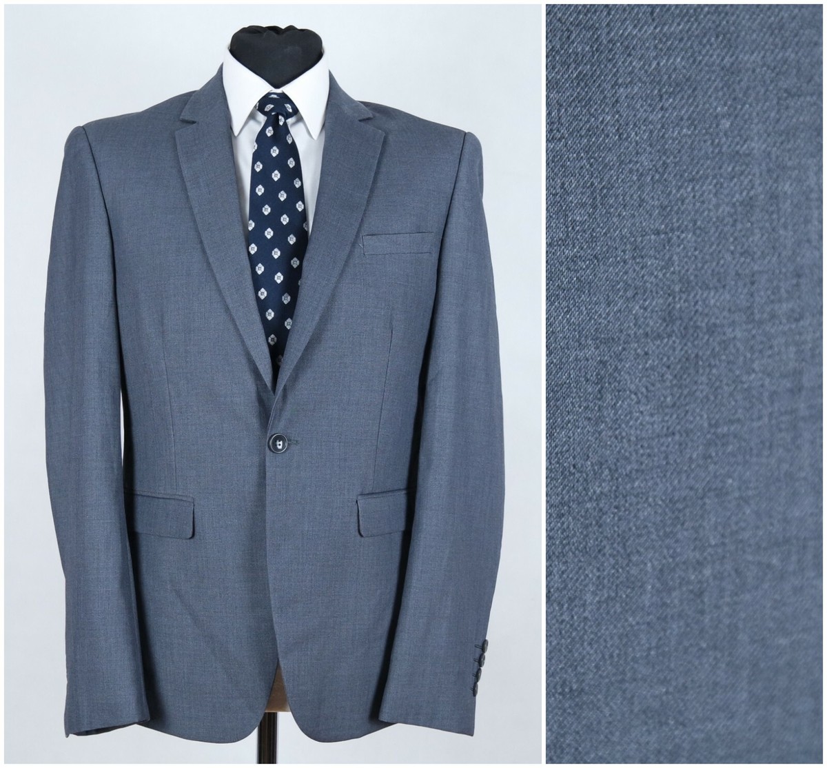 Mens Summer Sport Coat 38R US Size Grey Blazer Jacket | eBay