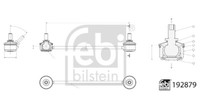 Febi 192879 Koppelstange Stabi Hinten Links Rechts Hinterachse Links,