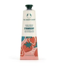 The Body Shop STRAWBERRY Hand Balm Cream Travel Size 1 oz / 30 ml