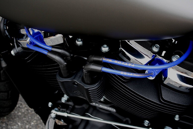 Blue Sumax Thundervolt Spark Plug Ignition Wires Harley Touring