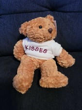 March Of Dimes Teddy Bear 8 inch bean bag Kisses shirt Smooches 2003 valentine