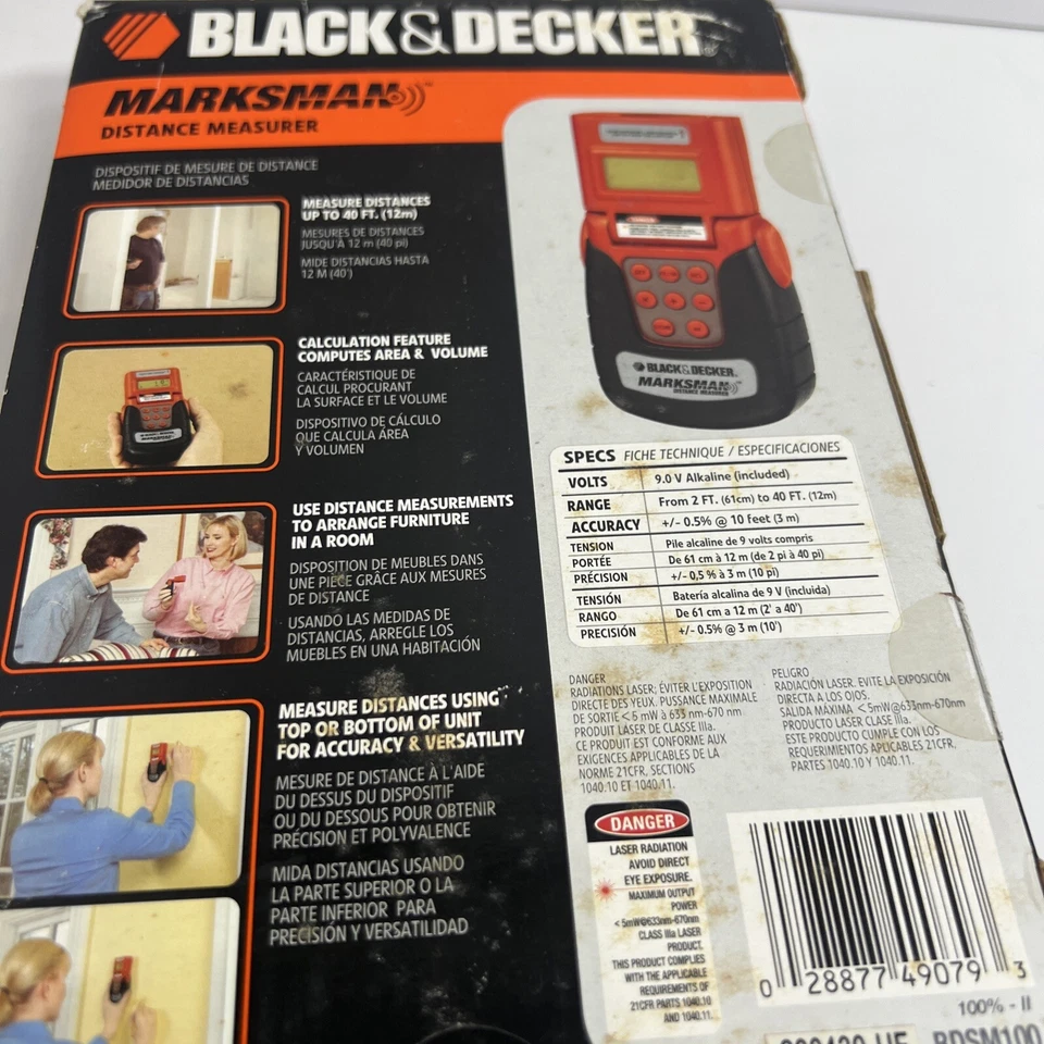 Black & Decker BDSM100 Marksman Sonic Distance Measurer - Image 3 of 3