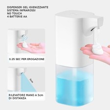 Dispenser di sapone automatico con sensore di movimento a infrarossi - 500ml