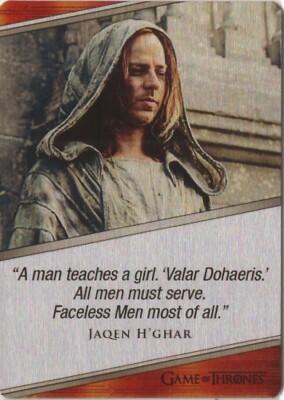 Game of Thrones Komplett Band 2: E40 ''Jaqen H'ghar'' Metal Expressions Karte