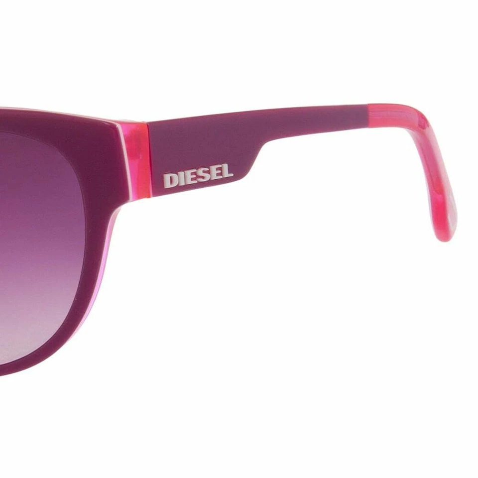 Diesel DL0013 74Z Neon PinK Round Cat Eye Plastic Sunglasses Frame 57-16-135 - Image 4 of 4
