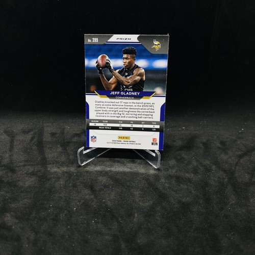 Jeff Gladney 2020 Prizm Football Red Cracked Ice Rookie Card Lions. - Picture 2 of 2