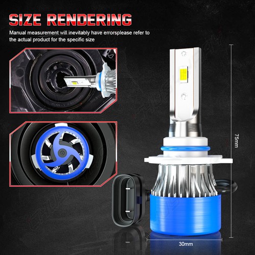 4x 9005+9006 LED Headlight Hi-Lo Beam Bulbs Kit For Mitsubishi Outlander 2007-13 - Picture 2 of 12