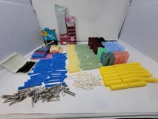 300+ Vintage Lot of Picks Plastic Hair Rollers Hair Pins Rod Culers & more