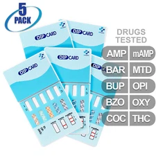 Mintegrity [5pk] 10-Panel Dip Card Urine Drug Test  #MI-WDOA-9104