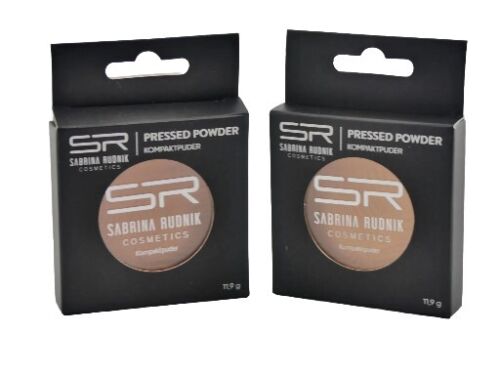 2 x 11,9 g Kompaktpuder Pressed Powder Sabrina Rudnik Cosmetics  - Dunkle Töne - Bild 1 von 1