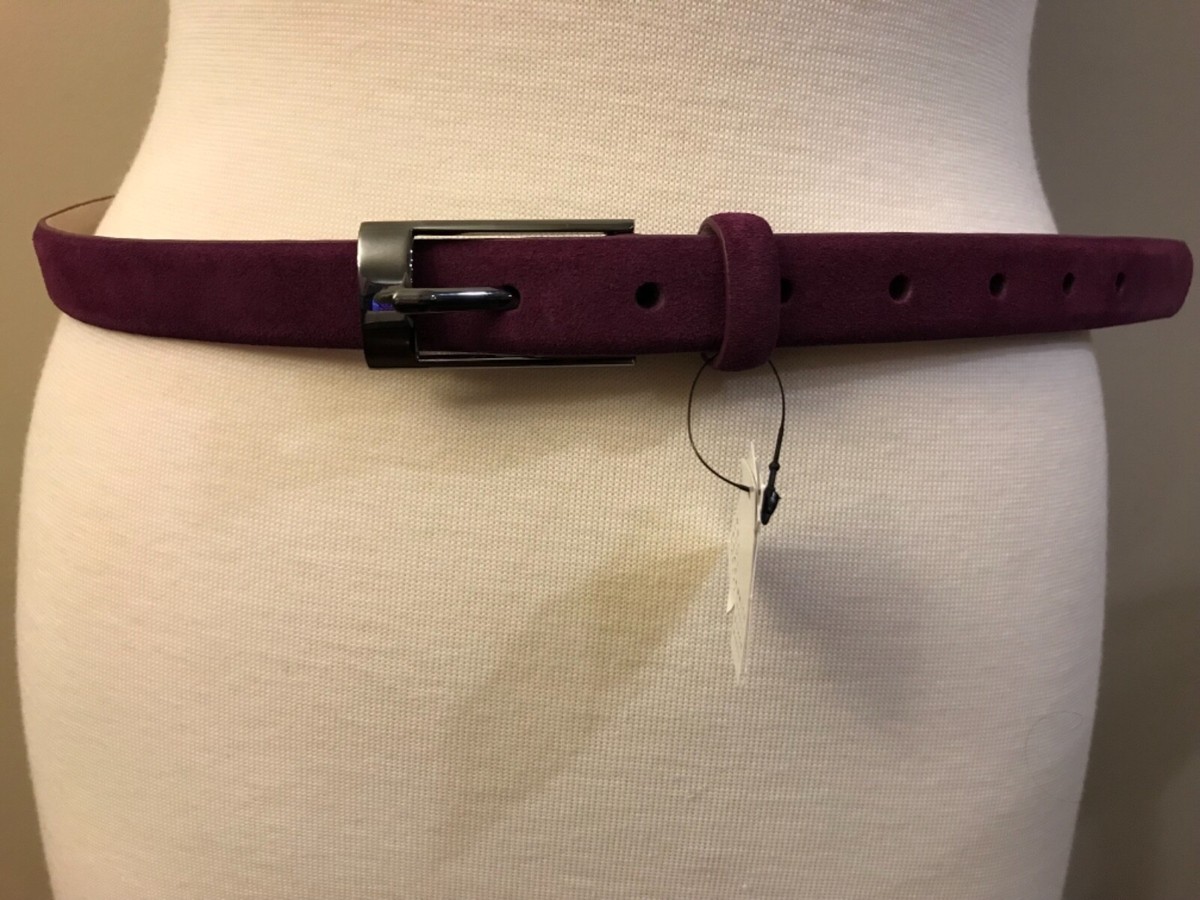 NWT WHITE HOUSE BLACK MARKET | Purple Leather Belt Sz L White House Black Market Purple Belts for Women for sale | eBay main image 4