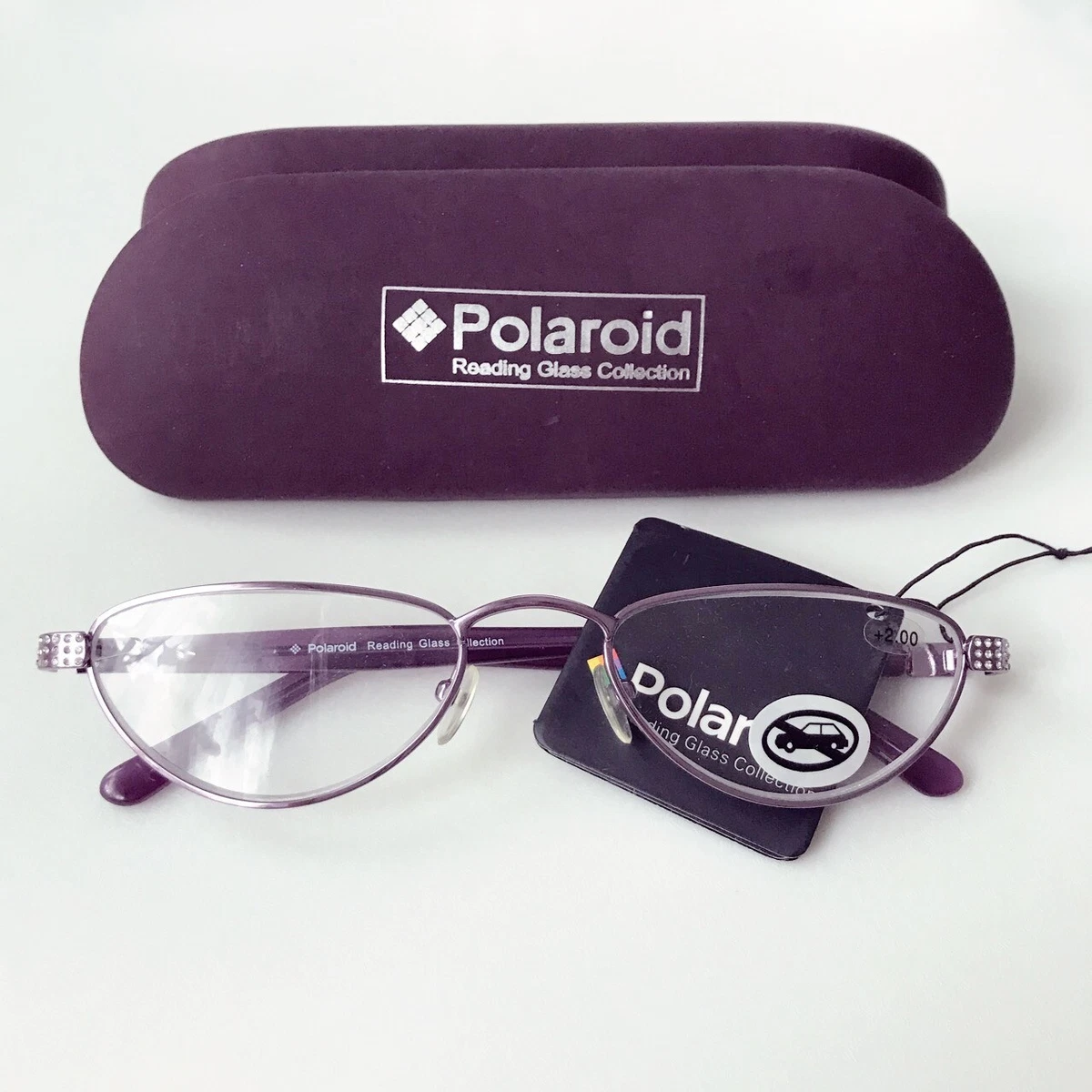 POLAROID READING GLASS COLLECTION OCCHIALI DA LETTURA ORIGINALI DONNA VIOLA