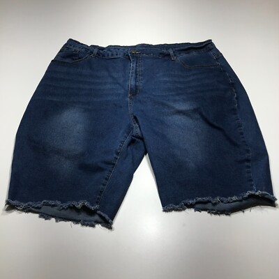 Unbranded Bermuda Shorts Womens Size 4XL/W36 Cut Off Denim Jean Curvy  Shaping