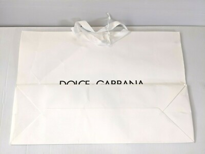 Authentic Dolce & Gabbana Large White Shopping Bag - 24