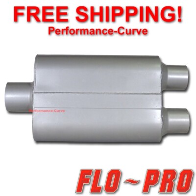 2 Chamber Performance Exhaust Street Muffler FLO-PRO Super V 3'' / 2.5'' - V430402