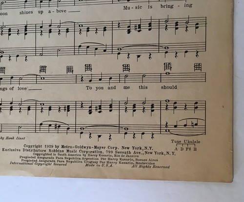 Lord Byron Of Broadway 1929 SHOULD I Movie Vintage Sheet Music - Picture 6 of 10