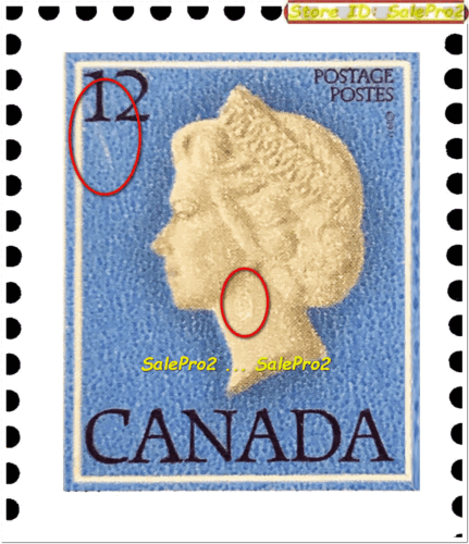 CANADA 1977 CANADIAN QUEEN FLOWER FACE 50 CENT MNH STAMP BOOKLET NECK LUMP ERROR - Picture 3 of 5