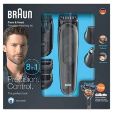 Braun 8 in 1 Face & Head Precision Trimmer Kit  (MGK3060)