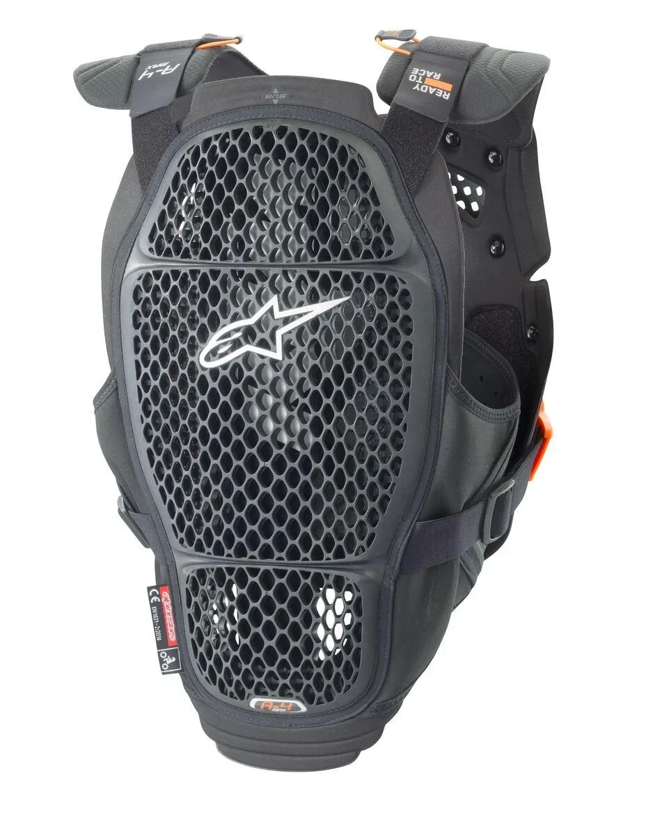 Alpinestars A-4 MAX Black Orange Motocross ATV Chest Protector XS/S