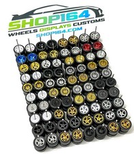 5 Wheel Sets Variety Pack MIX Real Rider Wheels w/ Rubber Tires for 1/64 Scale