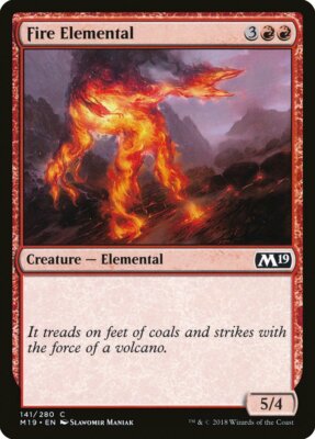 Fire Elemental - Core Set 2019 (C) - Magic: The Gathering MTG