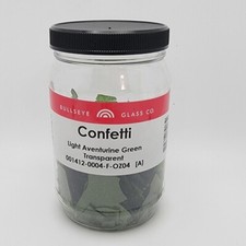 1412 Light Aventurine Green Glass Confetti 90 COE Bullseye 4 Ounces Fusing