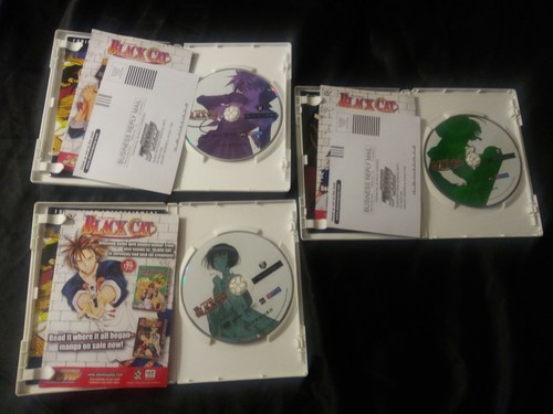 Shonen Jump Black Cat Volume 01 02 05 DVD lot Gonzo Funimation anime manga - Bild 3 von 3